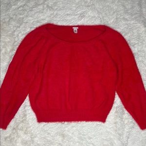 Victoria’s Secret Red Fuzzy Sweater